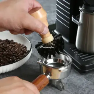 Portafilter & Tamper Cleaning Brush: Essential Barista Cleaning Brush for Pristine Espresso Gear